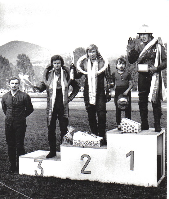 Zlatá prilba SNP, Žarnovica 31.08.1976 1. Václav Verner, 2. Jan Verner, 3. Karel Voborník, 4. Ján Daniel daniel.jpg